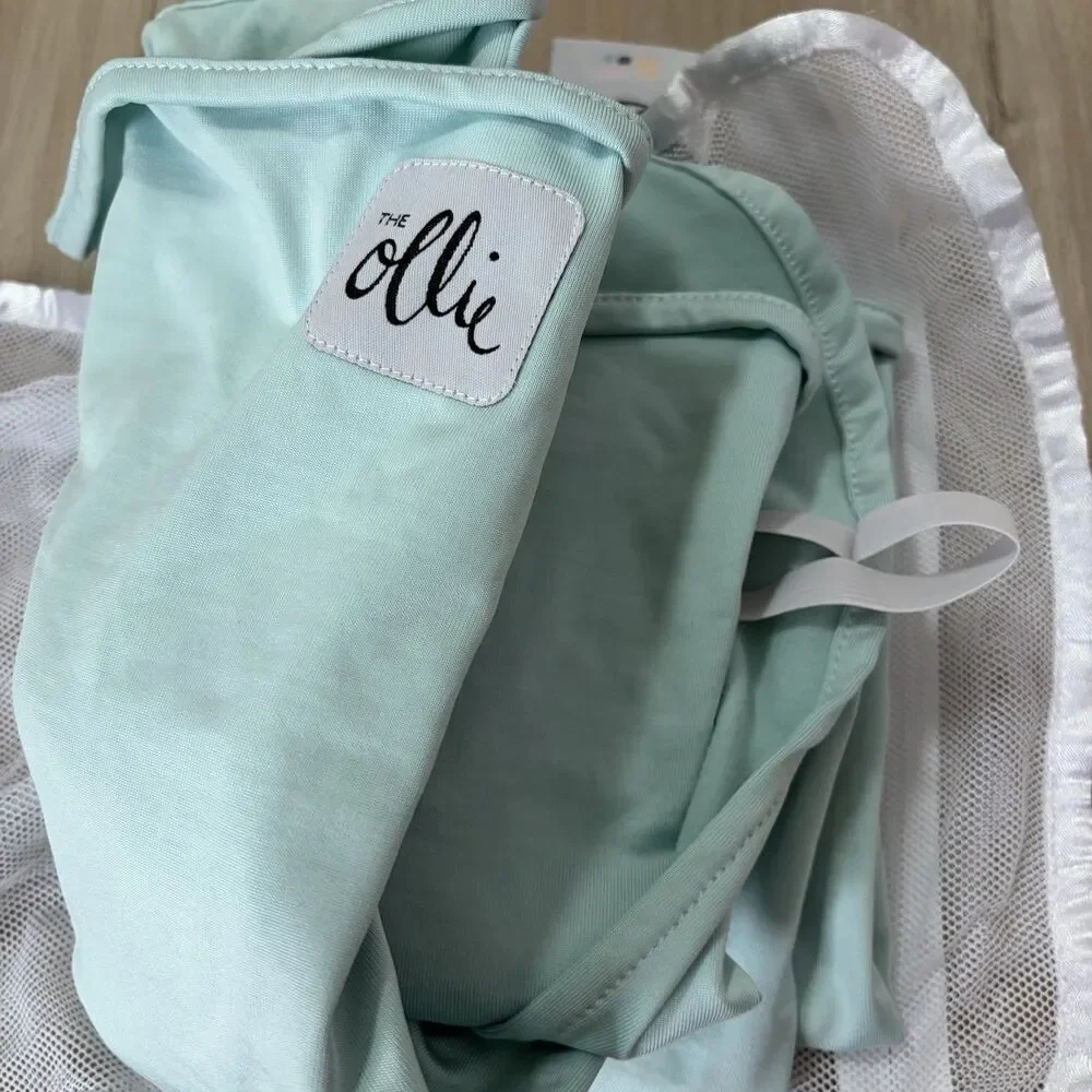 NEW! The OLLIE SWADDLE Newborn Baby Sleep Sack Green ~ Open Box